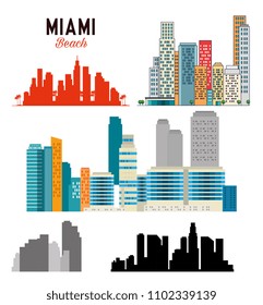 miami beach cityscape scene