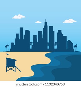 miami beach cityscape scene