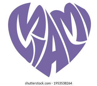 Miami beach love typography vector design for t-shirt