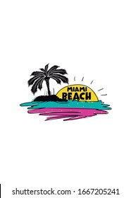 miami beach palm tree family vacations summertime