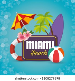 miami beach summer icons