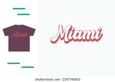 Miami beach t shirt design