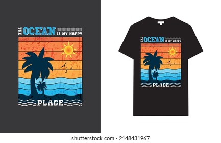 Miami California Hawaii t-shirt design | Summer san Diego California beach sunset retro Black t-shirt design | California Surf Session T-shirt Design. Sunset With Palm Trees In Retro Grunge Style.