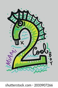 miami cool boy,t-shirt design fashion vector illustration