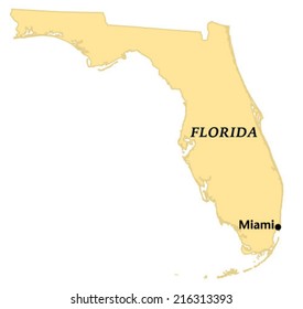 Miami, Florida Locate Map