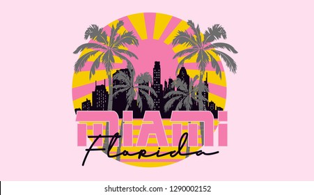 Miami florida print