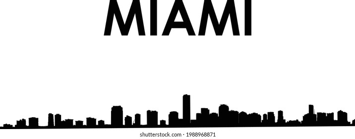Miami Landscape city vector design
