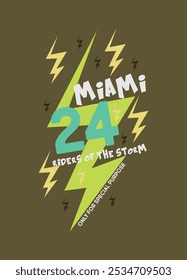 miami cavaleiros na tempestade, t-shirt design