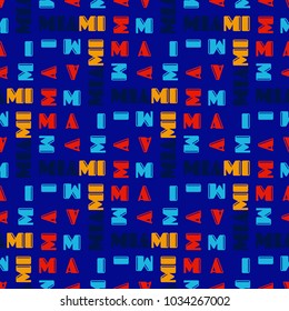 Miami seamless pattern. Creative design for various backgrounds.