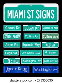 Miami Street Signs