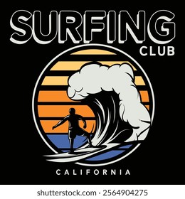 Miami Surfing Club California Sunset