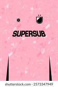 Miami Vibe Pixel Texture Pink Football Jersey Pattern Sublimation Print