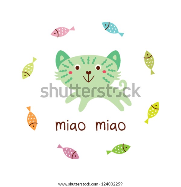 Miao Miao Cat Stock Vector (Royalty Free) 124002259 | Shutterstock