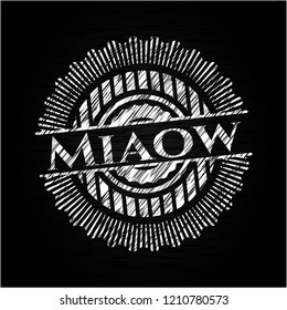 Miaow chalk emblem