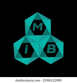 MIB creative minimalist letter logo. MIB unique vector initials alphabet letter logo design

