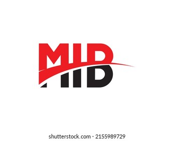 MIB Letter Initial Logo Design Vector Illustration