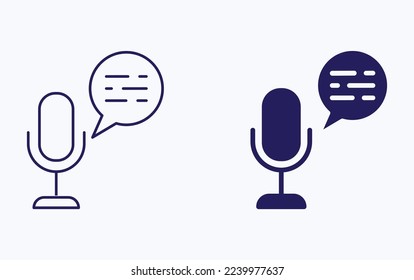 Mic announcement vector illustration icon