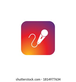 mic app icon template design