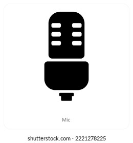 Konzept für Mic und Publikumssymbole