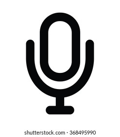 Mic Bold Line Vector Icon