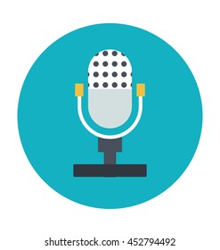 Mic Colored Vector Icon