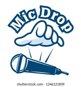 Mic drop logo