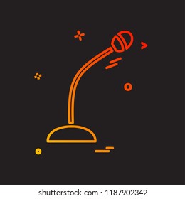 Mic icon design vector
