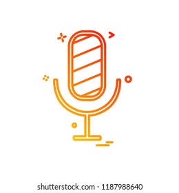 Mic icon design vector
