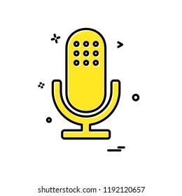 Mic icon design vector