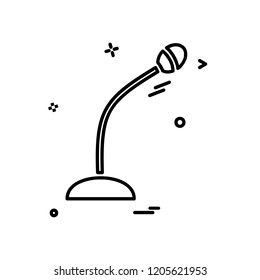 Mic icon design vector