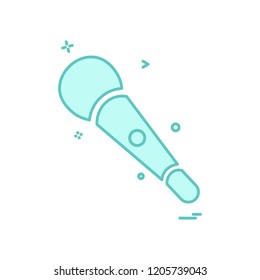 Mic icon design vector