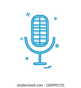 Mic icon design vector