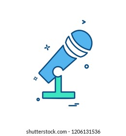 Mic icon design vector