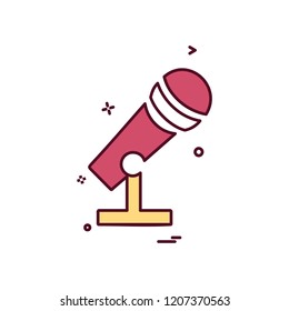 Mic icon design vector