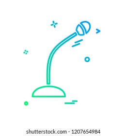 Mic icon design vector