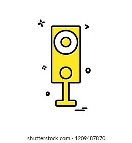 Mic icon design vector