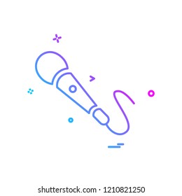 Mic icon design vector