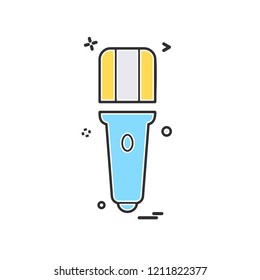 Mic icon design vector