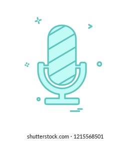 Mic icon design vector