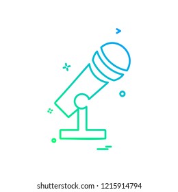 Mic icon design vector