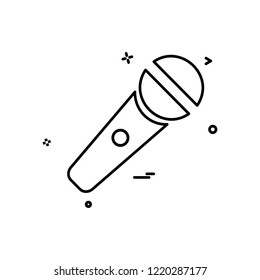 Mic icon design vector