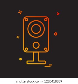 Mic icon design vector