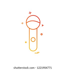 Mic icon design vector
