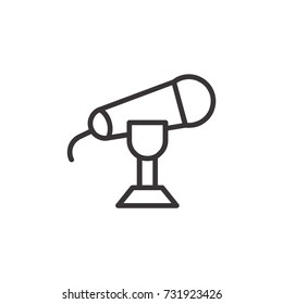 Mic icon design vector logo illustration