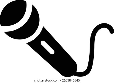 mic Icon isolated on white background. Vector illustration. Eps10. Vector icon for website design and app