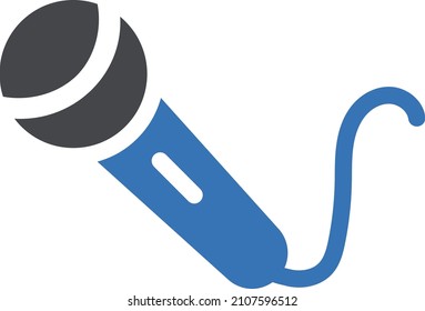 mic Icon isolated on white background. Vector illustration. Eps10. Vector icon for website design and app