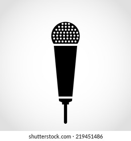 Mic Icon Isolated on White Background