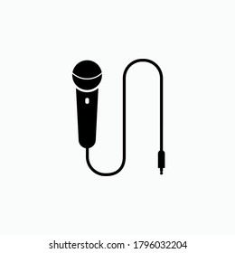 Mic Icon. Karaoke Symbol - Vector.