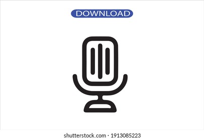 Icono de micrófono o logotipo de alta resolución