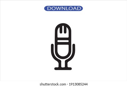 Mic icon or logo high resolution